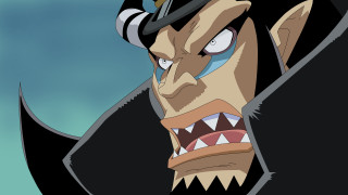 Cartoon character demon face black - sōsaku hanga free wallpaper