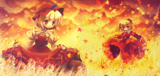 Anime characters field fire stars - full free wallpaper