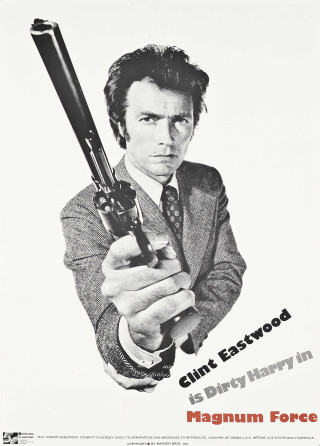 Man holding gun caption fastwood - movie poster free wallpaper