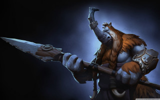 Video game character sword hammer - a demon like face free wallpaper