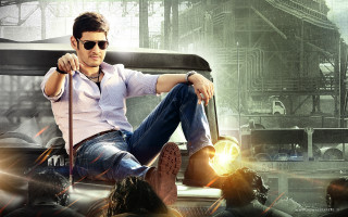 Man sitting truck light crowd - movie still frame free wallpaper