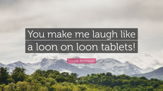 Loon quote tablets mountain range - a cross stitch free wallpaper