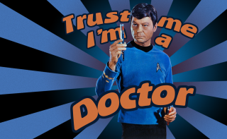 Doctor man holding phone hologram - im free wallpaper