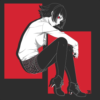 Woman sitting chair legs crossed 16 - her leg free wallpaper