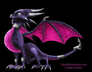 Purple dragon black background pink - digital free wallpaper for desktop