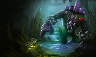 Swamp creature glowing light background - bedwyr williams free wallpaper