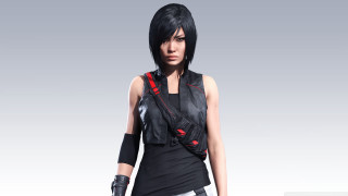 Woman black outfit red black - unreal engine 5 quality free wallpaper