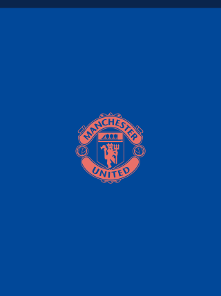 Blue background manchester united emblem - a blue background free wallpaper