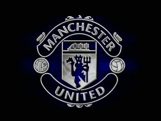 Manchester united logo blue light - digital free wallpaper for desktop