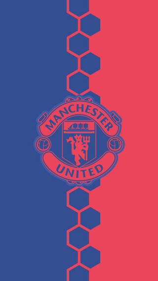 Red blue background manchester united - 4k uhd image free wallpaper