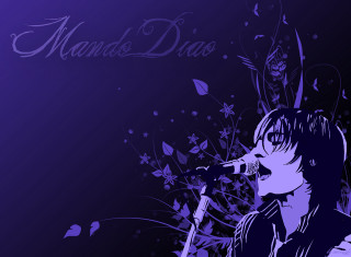 Man microphone flowers background mando - art brut free wallpaper