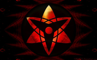 Red black star circle background - circle free wallpaper