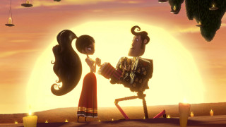 Cartoon character woman dress candle - a sunset free wallpaper