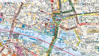 City map streets buildings detailed - isometric free wallpaper