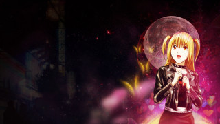 Girl black jacket red dress - an anime drawing free wallpaper