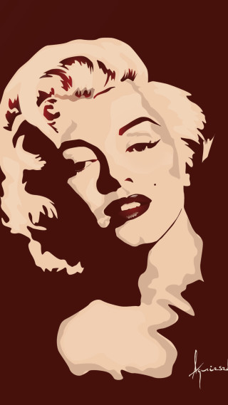 Woman shortcut red black white - a painting of a woman free wallpaper