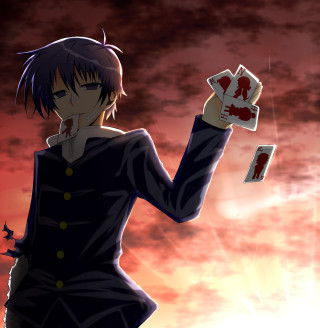 Person holding card blood sky - a person holding free wallpaper