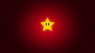 Yellow star number red background - a number free wallpaper