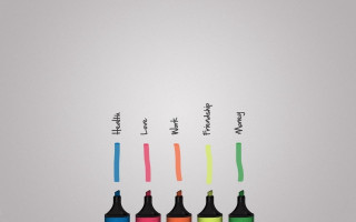 Colored pens white background black - a childs free wallpaper