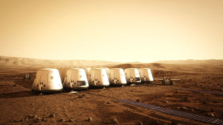 White tents desert mountains cars - a few car free wallpaper