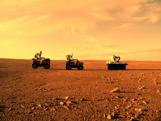 Vehicles dirt road desert sky - a dirt road in the desert free wallpaper
