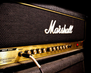 Guitar amp cord black background - punk art free wallpaper