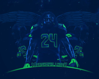 Football player number wings back - a number free wallpaper