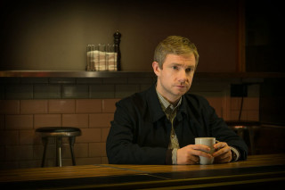 Man sitting table coffee bottle - ed benedict free wallpaper