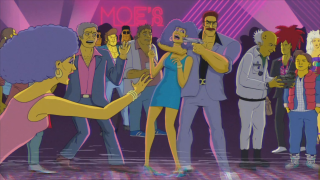Cartoon dancing group neon lights - benjamin marra free wallpaper