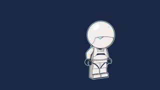 Lego figure blue background white - a white outline free wallpaper