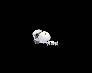 Cat laying computer mouse black - a cat free wallpaper