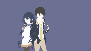 Couple people blue background black - a black cat free wallpaper