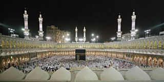 Large group people building nighttime - a mosaic free wallpaper