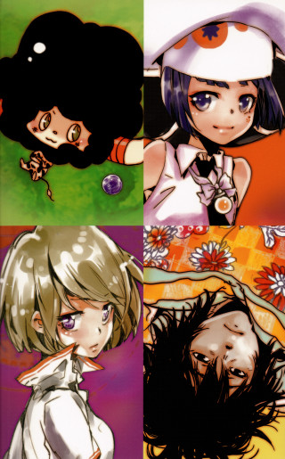 Anime characters expressions four different - a boy free wallpaper