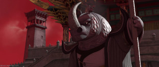 Horned character white hair clock - a clock tower free wallpaper