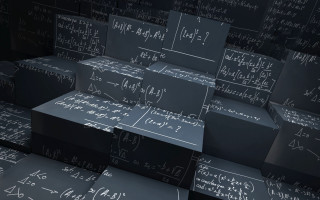 Black boxes stacked room variety - complexity free wallpaper