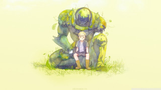 Boy giant creature cat field - a drawing of a boy free wallpaper
