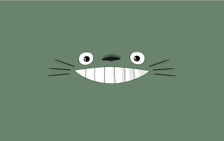 Green background cat face white - pop surrealism free wallpaper