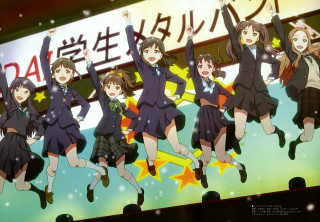 Girls dancing school uniforms dapple - a group of girls free wallpaper