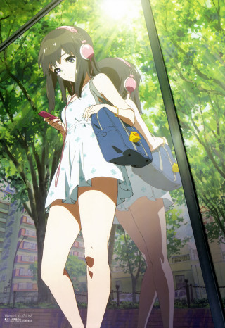 Girl short dress window backpack - chizuko yoshida free wallpaper
