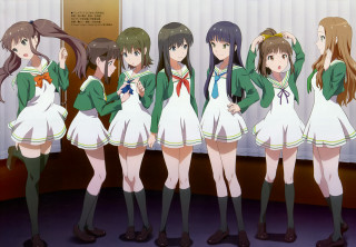 Girls group standing wall sign 2 - a group of girls free wallpaper