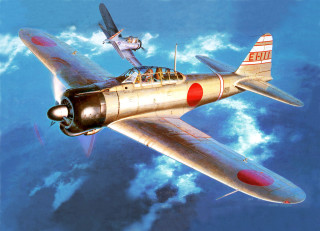 Plane flying sky pilot cockpit 2 - a painting of a plane free wallpaper