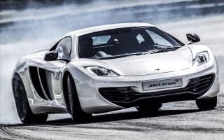 White sports car track smoke - cornelisz hendriksz vroom free wallpaper