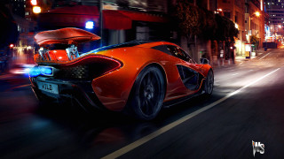 Nice car night street hood - nice looking car free wallpaper