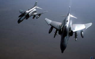 Fighter jets flying side by - amédée ozenfant free wallpaper