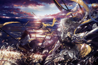 Couple sword sky clouds evening - alvan fisher free wallpaper