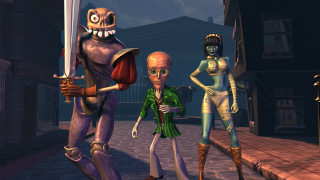 Animated characters street corner skeleton - a skeleton holding free wallpaper