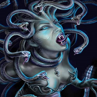 Woman snake head shoulder open - free cyberpunk wallpaper