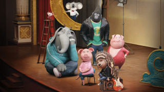 Cartoon characters stage microphone camera - a group of cartoon characters free wallpaper