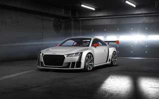 White car parking garage bright - a bright light free wallpaper
